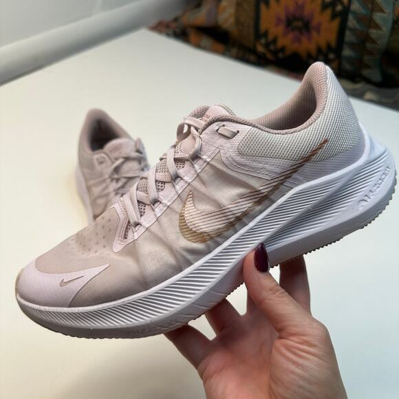 Nike Air Zoom Winflo 8 Light Violet Champagne Running Shoes - Picture 1 of 6